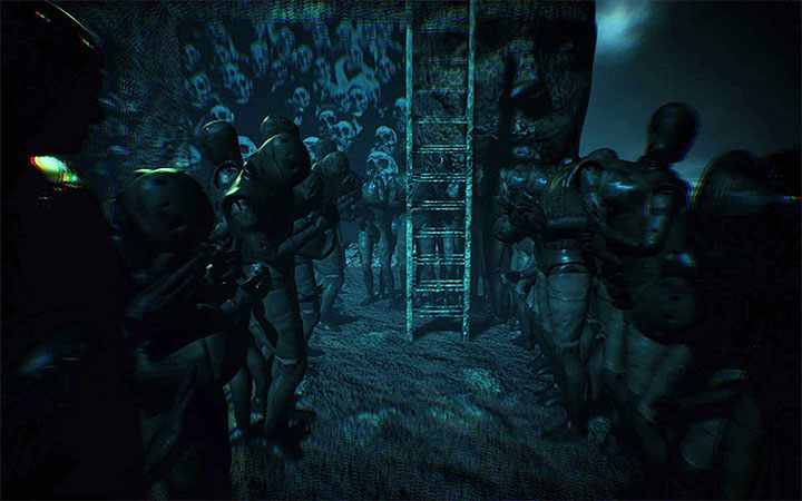 In the final phase of the campaign the monster will appear again, this time behind the hero - Shipwreck and the area with mannequins | Layers of Fear 2 walkthrough - Act 5 - Forever - Layers of Fear 2 Guide