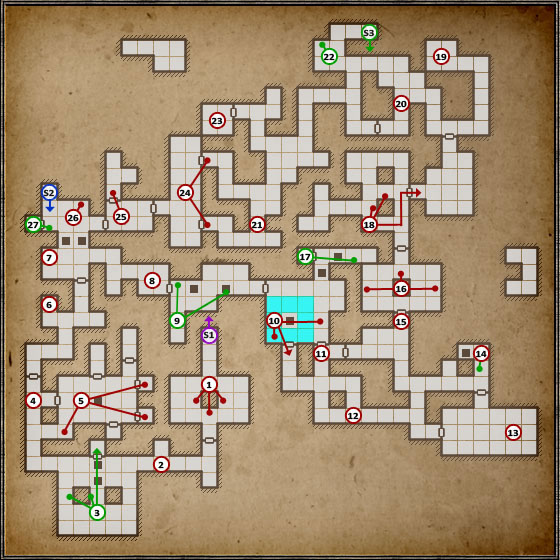 Just like the previous level, the difficulty goes up here as well - Level 3: Pillars of Light - Walkthrough - Legend of Grimrock - Game Guide and Walkthrough