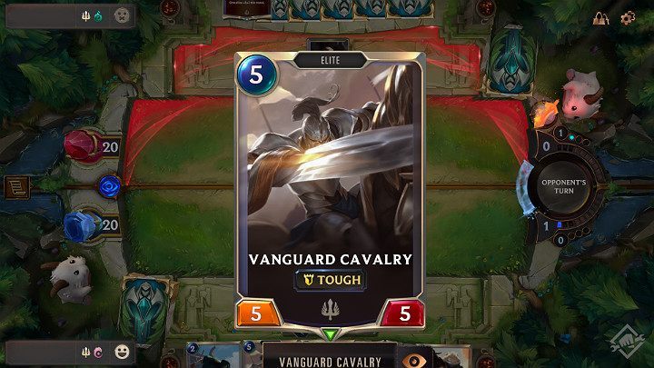 The picture above shows a Common card - Rarity of cards in Legends of Runeterra - Types of cards - Legends of Runeterra Guide