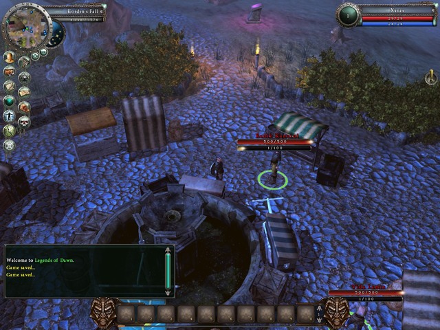 Market square, Vida Lamin in the bottom right corner - Quests - Korden's Fall (City and Borders) - Legends Of Dawn - Game Guide and Walkthrough