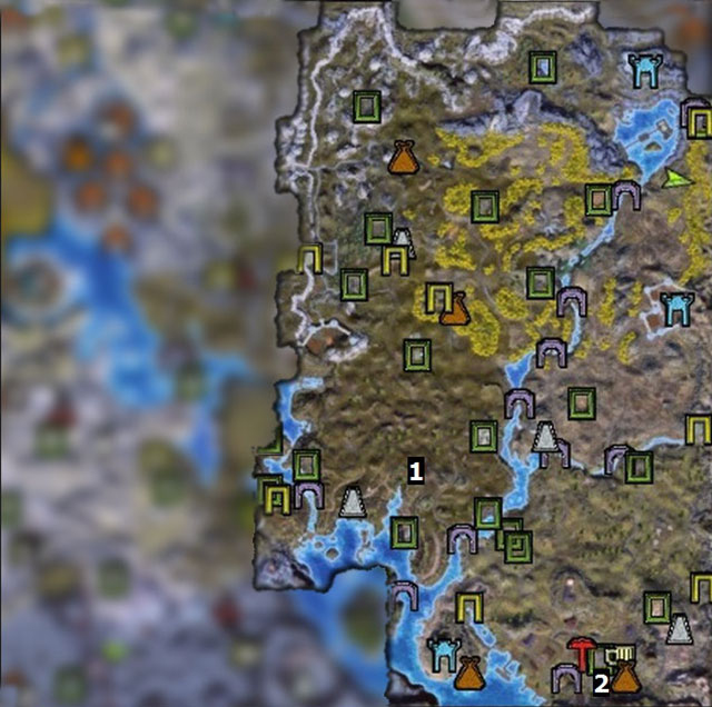 Key - Map - Suraia Hills - Legends Of Dawn - Game Guide and Walkthrough