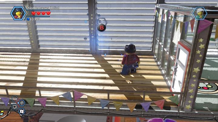 The location where you start to scan footprints - Fireman training | Walkthrough - Chapter 10 - LEGO City: Undercover Game Guide