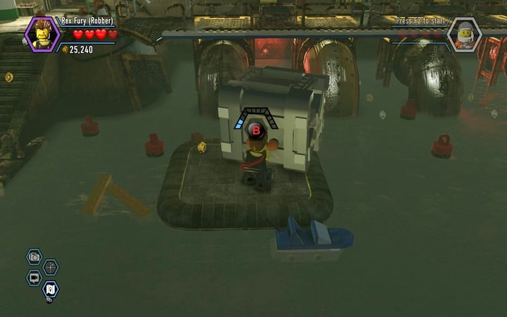 You will find a silver chest near the water as well - Secrets in the bank | Walkthrough - Chapter 6 - LEGO City: Undercover Game Guide