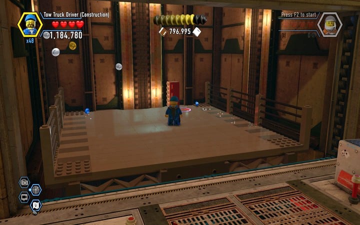 Open the red drawers in order to get the piece of shield - Secrets in Rexs HQ | Chapter 13 | Walkthrough - Chapter 13 - LEGO City: Undercover Game Guide