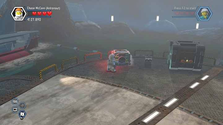 Start by using the astronauts box - Rexs HQ | Chapter 13 | Walkthrough - Chapter 13 - LEGO City: Undercover Game Guide