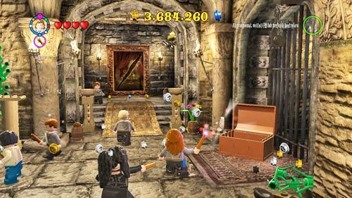 Find a chest with a silver lock - Harry Potter Years 5-7: Tokens - Hogwarts, part 2 - Tokens - LEGO Harry Potter Years 5-7 Guide