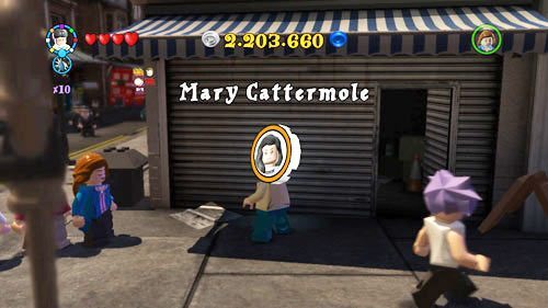 Wash other graffiti off (Lego brick) to receive Mary Cattermole token - Harry Potter Years 5-7: Tokens - London, part 1 - Tokens - LEGO Harry Potter Years 5-7 Guide