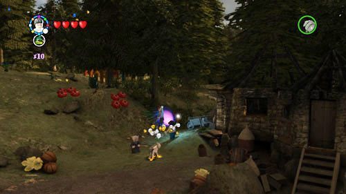 A student held by vines is near Hagrids hut - Harry Potter Years 5-7: Students in Peril, part 2 - Other collectibles - LEGO Harry Potter Years 5-7 Guide