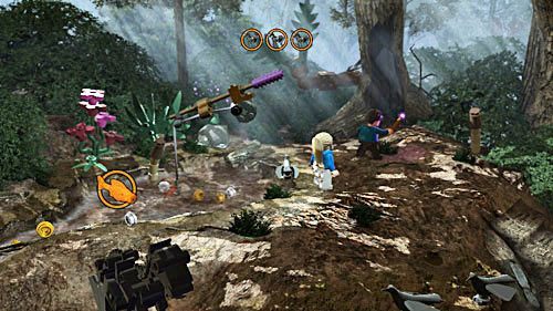 There is a tree behind it, bend the branches and some bricks will fall out - Harry Potter Years 5-7: Dark Times, part 3 - Year 5 - LEGO Harry Potter Years 5-7 Guide