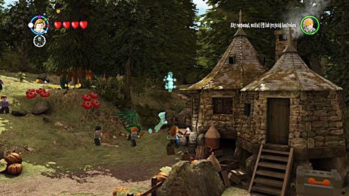 After adventures in the dream room, you have to follow the Headless Nick who will take you to Hagrid - Harry Potter Years 5-7: Hagrids Secret - Year 5 - LEGO Harry Potter Years 5-7 Guide