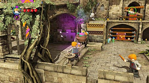 The last one is in a hanging pot on the left side of the square - Harry Potter Years 5-7: Mischief Managed - Year 5 - LEGO Harry Potter Years 5-7 Guide