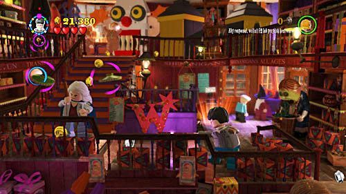 At the top, we must open the mouth of a large clowns head and shoot a target - Harry Potter Years 5-7: Out of Retirement - Year 6 - LEGO Harry Potter Years 5-7 Guide