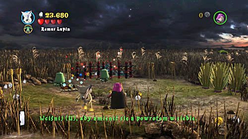 You will come across a cornfield, and you need to get to Harry in order to help him fight the death eaters - Harry Potter Years 5-7: A Not So Merry Christmas - Year 6 - LEGO Harry Potter Years 5-7 Guide