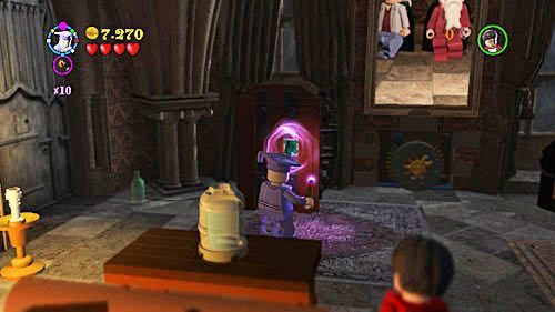 Take the key and open the cabinet, then search through all the drawers - Harry Potter Years 5-7: Love Hurts, part 1 - Year 6 - LEGO Harry Potter Years 5-7 Guide