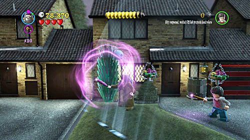 The last item can be found on a bush at the end of this area - pick it up by using the WL spell - Harry Potter Years 5-7: The Seven Harrys - Year 7 - LEGO Harry Potter Years 5-7 Guide