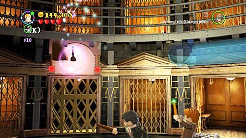 Build an elevator pointer from the bricks and install it over the entrance - Harry Potter Years 5-7: Magic is Might - Year 7 - LEGO Harry Potter Years 5-7 Guide