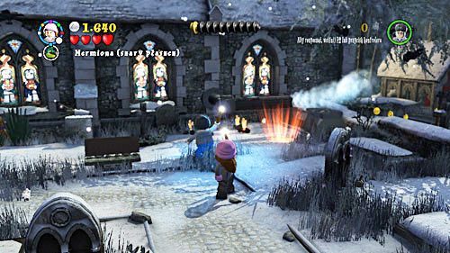 You will find another tombstone near the church - Harry Potter Years 5-7: In Grave Danger - Year 7 - LEGO Harry Potter Years 5-7 Guide