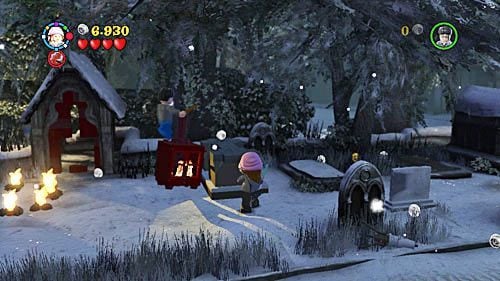 Head up the cemetery, where you will find red bricks - Harry Potter Years 5-7: In Grave Danger - Year 7 - LEGO Harry Potter Years 5-7 Guide