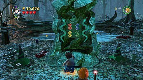 Once its placed in the proper spot - a new snake puzzle will emerge from the ground - Harry Potter Years 5-7: Sword and Locket - Year 7 - LEGO Harry Potter Years 5-7 Guide