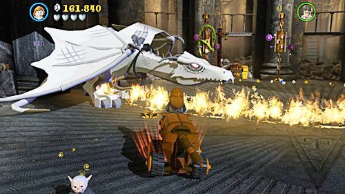 Go back to the bull, activate it and direct it towards the dragon - Harry Potter Years 5-7: The Thiefs Downfall - Year 7 - LEGO Harry Potter Years 5-7 Guide