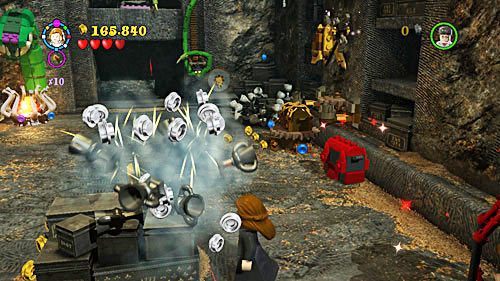 As soon as you get inside Bellatrix treasure chamber you have to grab a goblet located in the middle - Harry Potter Years 5-7: The Thiefs Downfall - Year 7 - LEGO Harry Potter Years 5-7 Guide