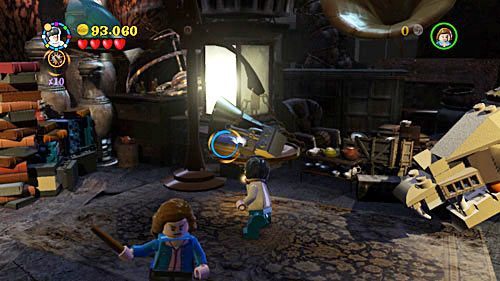 Approach the large scale and destroy three silver items with Reducto spell - Harry Potter Years 5-7: Fiendfyre Frenzy - Year 7 - LEGO Harry Potter Years 5-7 Guide