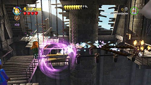 Use the bricks to build a footbridge and cross it - Harry Potter Years 5-7: The Flaw in the Plan - Year 7 - LEGO Harry Potter Years 5-7 Guide