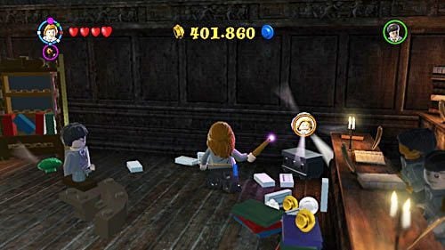 Destroy the statue that holds the container to get Lavender Brown token - Harry Potter Years 5-7: Lesson 4 - Aguamenti - secrets, collectibles - Year 6 - LEGO Harry Potter Years 5-7 Guide