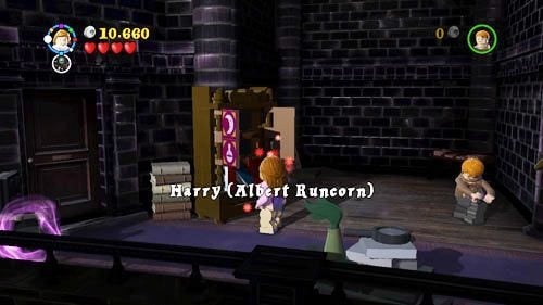 You get Harry (Albert Runcorn) for solving the puzzle on the bookshelf - Harry Potter Years 5-7: Magic is Might - secrets, collectibles - Year 7 - LEGO Harry Potter Years 5-7 Guide