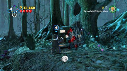 Get the mushroom, jump to the shelf above and use black magic on the plant - you will release another student - Harry Potter Years 5-7: Sword and Locket - secrets, collectibles - Year 7 - LEGO Harry Potter Years 5-7 Guide