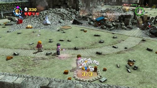 At the beginning of the level, you can notice three digging spots - Harry Potter Years 5-7: The Flaw in the Plan - secrets, collectibles - Year 7 - LEGO Harry Potter Years 5-7 Guide