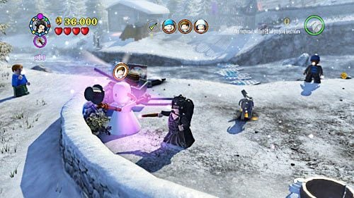 Go to the newspaper booth and take the Spectrespecs - Harry Potter Years 5-7: Dumbledores Army - secrets, collectibles - Year 5 - LEGO Harry Potter Years 5-7 Guide