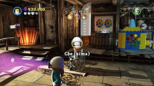 You get the Cho (winter) token by ridding in a wheelchair and collecting studs - Harry Potter Years 5-7: Dumbledores Army - secrets, collectibles - Year 5 - LEGO Harry Potter Years 5-7 Guide