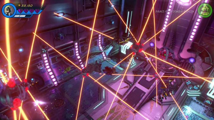 In the final phase of the battle with Maximus you must avoid the laser field - LEGO Marvel 2: Mission 13 - Inhuman Nature Walkthrough - LEGO Marvel 2: Walkthrough - LEGO Marvel Super Heroes 2 Game Guide