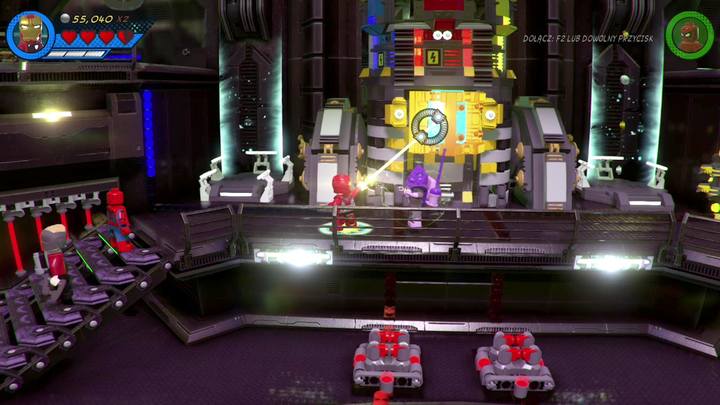 Now you can use Iron Man to leave the room by using the red button / teleport - LEGO Marvel 2: Mission 19 - On Board the Sword Walkthrough - LEGO Marvel 2: Walkthrough - LEGO Marvel Super Heroes 2 Game Guide