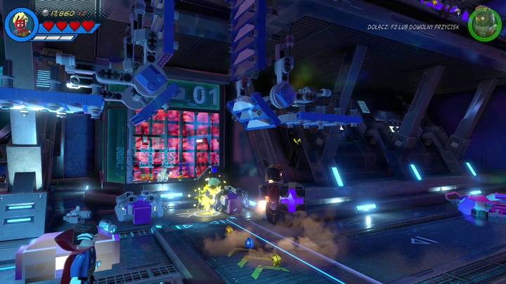 Walk to the center where you will find containers with bricks - LEGO Marvel 2: Mission 20 - Out of Time Walkthrough - LEGO Marvel 2: Walkthrough - LEGO Marvel Super Heroes 2 Game Guide