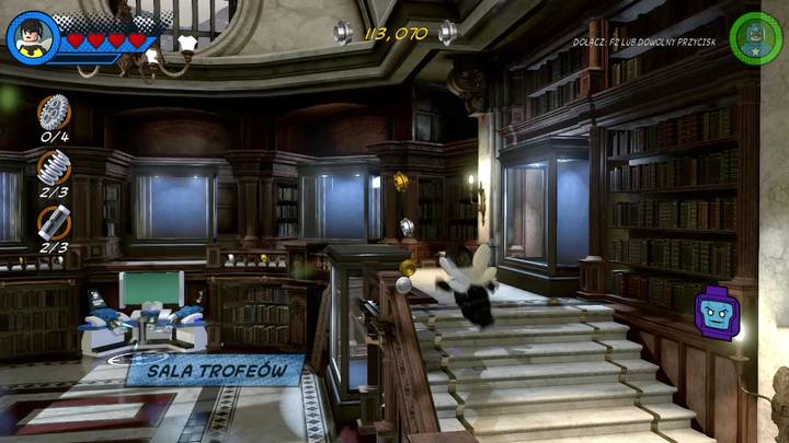 Parts 5 and 6 are found in the Trophy Room - one next to the main computer and the second on the balcony on the left side of the room - LEGO Marvel 2: Mission 2 - Avengers World Tour Walkthrough - LEGO Marvel 2: Walkthrough - LEGO Marvel Super Heroes 2 Game Guide