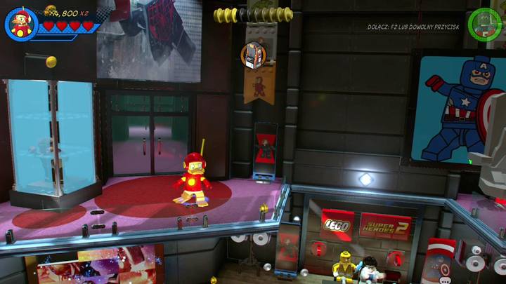 Go left, destroy booths and build a bar that will allow you to go up - LEGO Marvel 2: Mission 4 - Defying Convention - LEGO Marvel 2: Gwenpools missions - LEGO Marvel Super Heroes 2 Game Guide