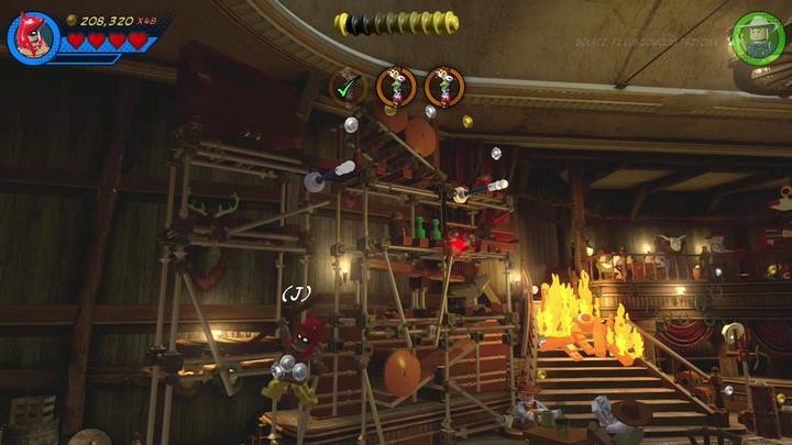 Build a trampoline and start jumping from one bar to another - LEGO Marvel 2: Mission 5 - Toe-to-Totem - LEGO Marvel 2: Gwenpools missions - LEGO Marvel Super Heroes 2 Game Guide