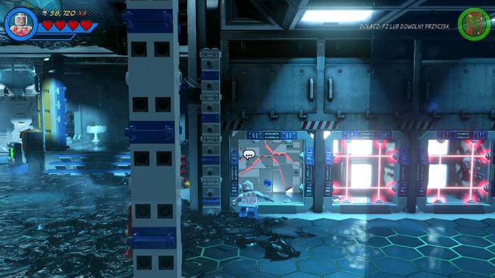 This pink brick can be unlocked in the place presented in the picture - LEGO Marvel 2: Mission 8 - Oscorp Escapade - LEGO Marvel 2: Gwenpools missions - LEGO Marvel Super Heroes 2 Game Guide