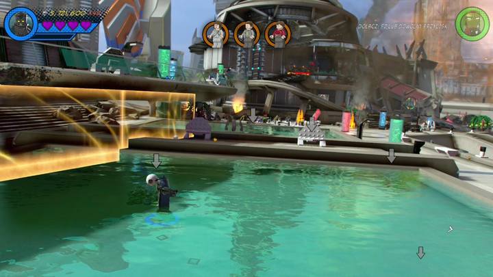 The next Minikit is located by the second fountain - LEGO Marvel 2: Mission 1 - No Eson of Mine? Secrets - LEGO Marvel 2: Mission secrets - LEGO Marvel Super Heroes 2 Game Guide