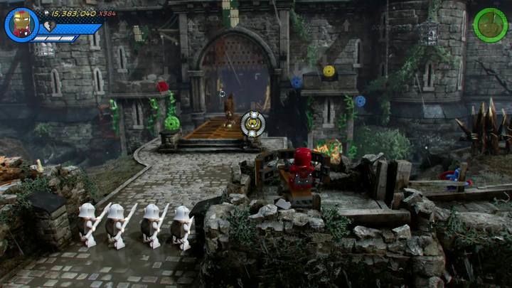 You will need to shoot down ten shields to get the second Minikit - LEGO Marvel 2: Mission 3 - Castle Hassle Secrets - LEGO Marvel 2: Mission secrets - LEGO Marvel Super Heroes 2 Game Guide