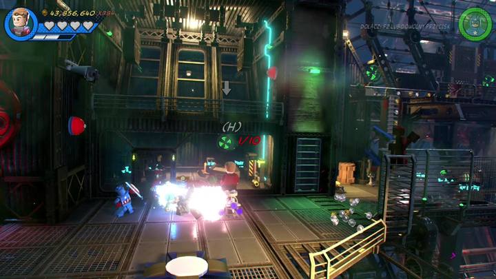 First, destroy all the surrounding containers and build a platform for Captain America - LEGO Marvel 2: Mission 5 - Hydra Hijinks Secrets - LEGO Marvel 2: Mission secrets - LEGO Marvel Super Heroes 2 Game Guide