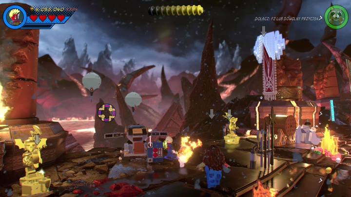 The second Minikit is next to the first one - LEGO Marvel 2: Mission 7 - Surtur-n Doom Secrets - LEGO Marvel 2: Mission secrets - LEGO Marvel Super Heroes 2 Game Guide