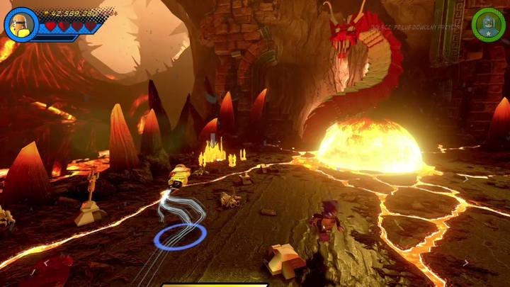 Minikit #8 is on the left from the dragon - LEGO Marvel 2: Mission 10 - Kun-Lun Konundrum Secrets - LEGO Marvel 2: Mission secrets - LEGO Marvel Super Heroes 2 Game Guide