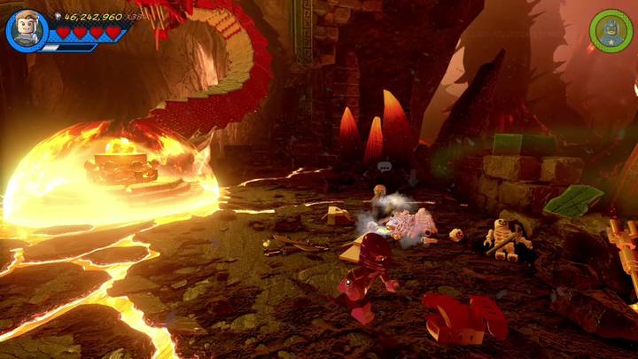 The last Minikit is on the right side of the arena - LEGO Marvel 2: Mission 10 - Kun-Lun Konundrum Secrets - LEGO Marvel 2: Mission secrets - LEGO Marvel Super Heroes 2 Game Guide