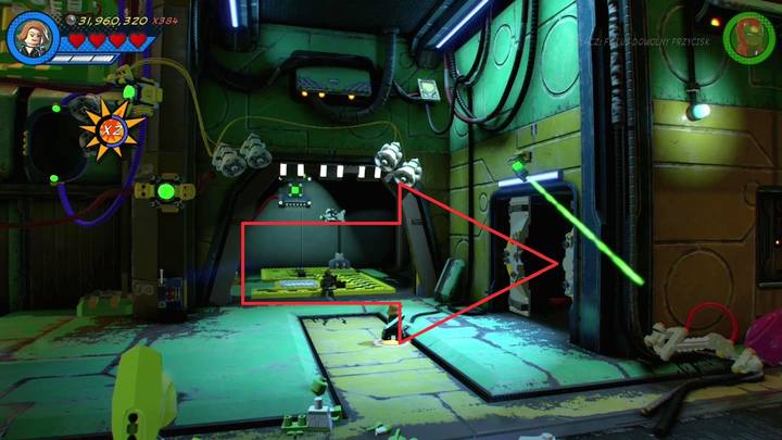 The character token is hidden behind the door with the photocell - LEGO Marvel 2: Mission 13 - Inhuman Nature Secrets - LEGO Marvel 2: Mission secrets - LEGO Marvel Super Heroes 2 Game Guide