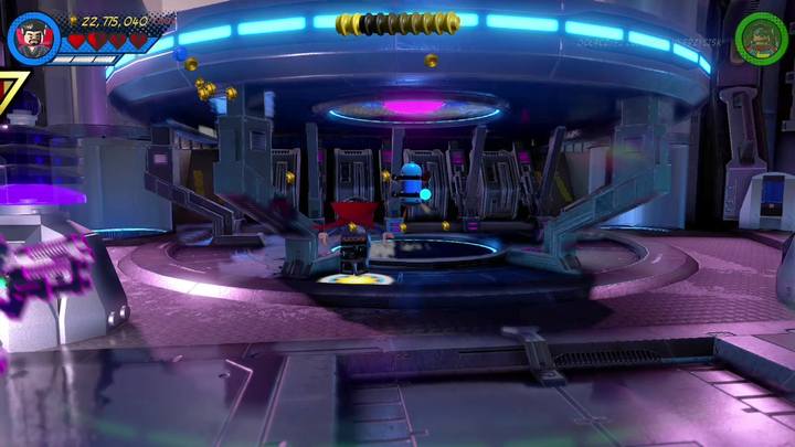 The eighth minikit is under Kangs platform - LEGO Marvel 2: Mission 20 - Out of Time Secrets - LEGO Marvel 2: Mission secrets - LEGO Marvel Super Heroes 2 Game Guide