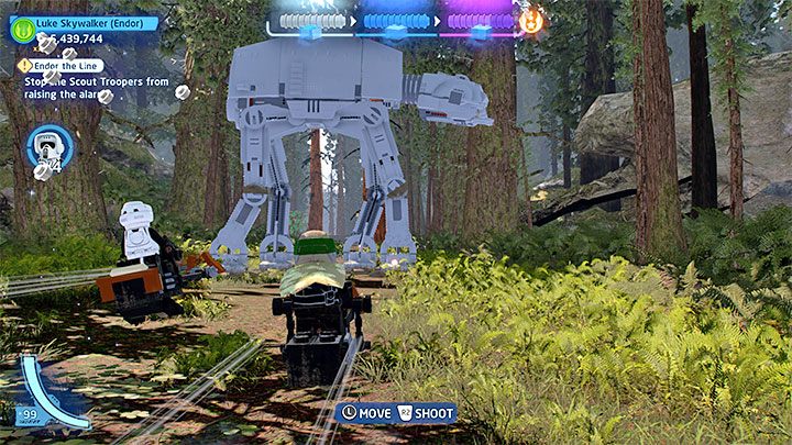 This level features 3 challenges - LEGO Skywalker Saga: Endor the Line - walkthrough - LEGO Skywalker Saga: Episode 6 - Return of the Jedi - LEGO Skywalker Saga Guide