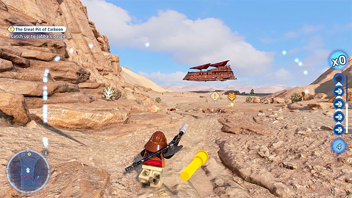 After completing the first story mission of episode 6, you will find yourself again in The Jundland Wastes - LEGO Skywalker Saga: The Copa-Khetanna - walkthrough - LEGO Skywalker Saga: Episode 6 - Return of the Jedi - LEGO Skywalker Saga Guide